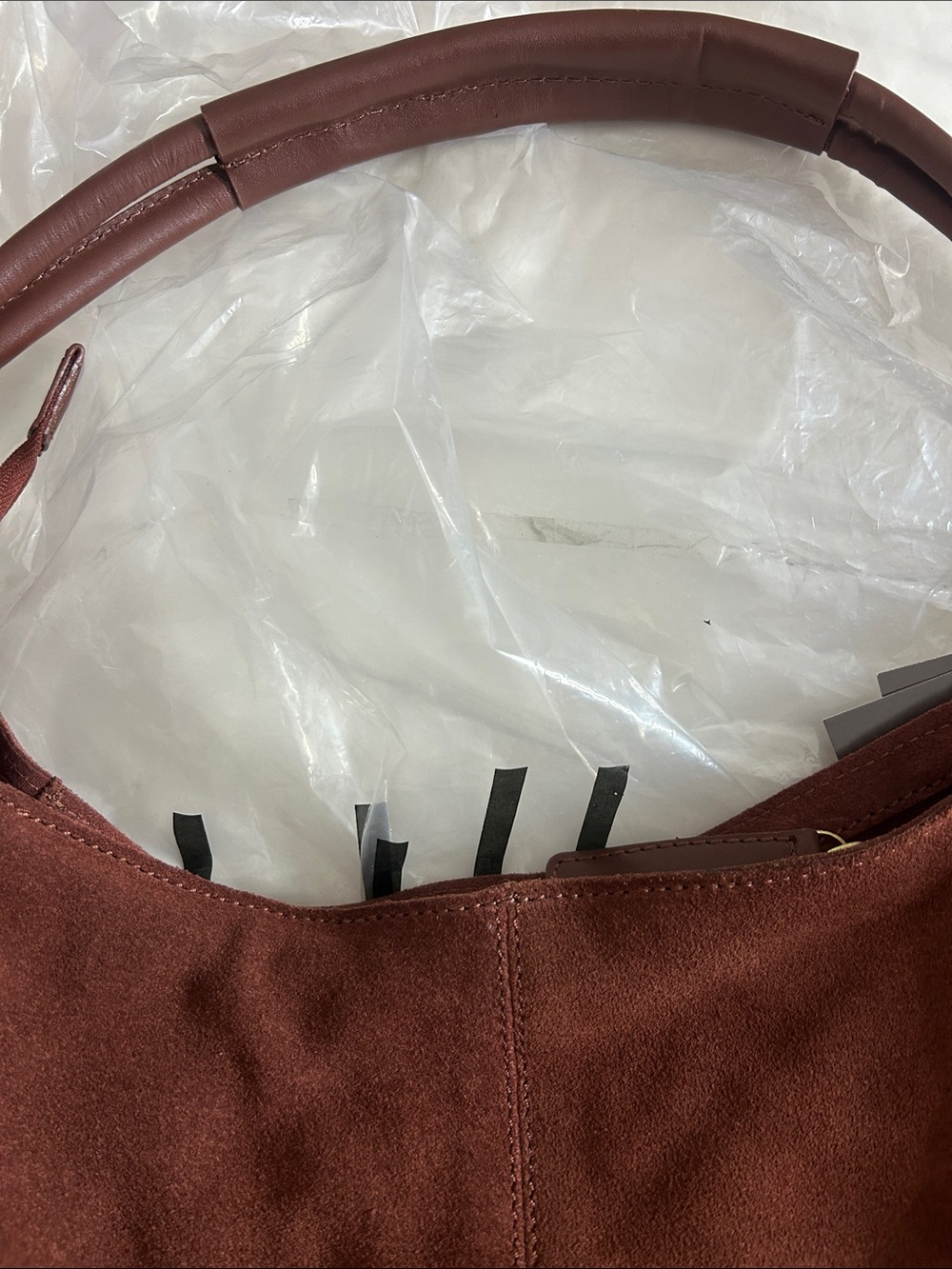 NWT J.Jill Suede & Leather Tote - Picture 8 of 8